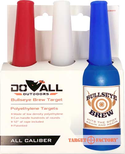 Do All Outdoors Target Factory Bottles with Cord 3 Pack Red White Blue Accessory