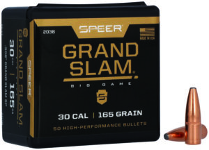 Speer Grand Slam 30 Caliber 165 Grain Soft Point Rifle Ammunition