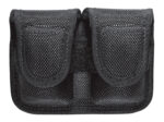 Bianchi 17400 7301 SpeedLoader Pouch Double Black Accumold Hook & Loop Belts 2-2.25" Wide Compatible w/ 38/357