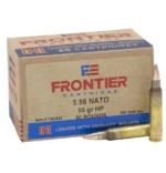 FRONTIER® 5.56 NATO 55 GR HOLLOW POINT MATCH™ (50 - ORIENTED) 50RD/BX 10BX/CS