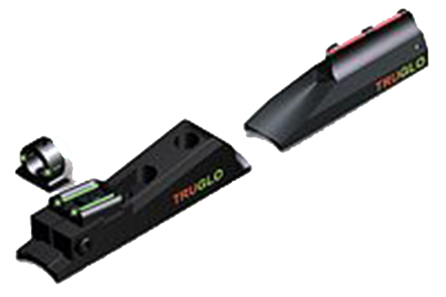 Truglo Muzzle Brite Adjustable Red/Green Fiber Optic Front/Rear Sight Set