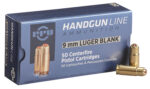 PPU PPB9L Blank Ammo  9mmLuger 50 Per Box/20 Case