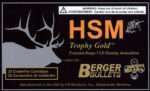 HSM 300HH185VLD Trophy Gold Extended Range 300 H&H Mag 185 gr Berger Hunting VLD Match 20 Per Box/ 20 Case