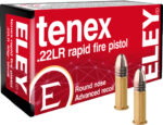 ELEY TENEX RAPID FIRE PISTOL - 22LR 40GR RN 50RD 100BX/CS