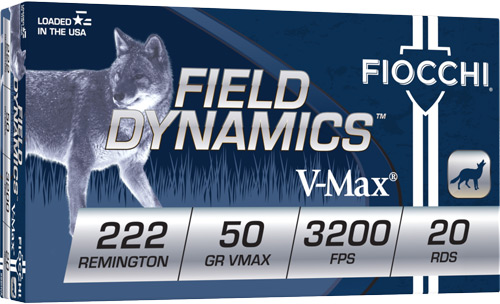 Fiocchi 222 Remington 50 Grain V-Max Rifle Ammunition