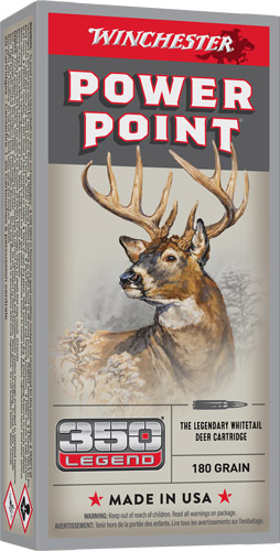 WINCHESTER SUPER-X 350 LEGEND - 180GR POWER POINT 20RD 10BX/CS 1 WINCHESTER SUPER-X 350 LEGEND - 180GR POWER POINT 20RD 10BX/CS