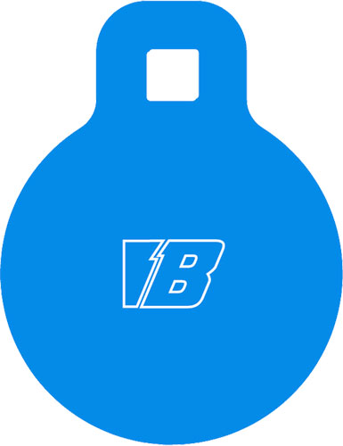 Bash Target Supply AR500 Gong Target Round 3.5 Inch Thick Accessory