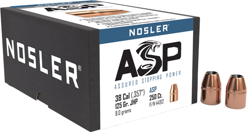 Nosler 357 Magnum 125 Grain JHP Reloading Bullet 250 Count