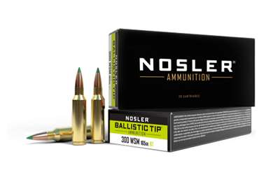 Nosler Ballistic Tip 300 Winchester Short Magnum 165 Grain Ammunition