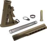 UTG STOCK ASSEMBLY AR-15 FDE - 6 POSITION MIL-SPEC