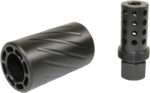 GUNTEC AR15 5.56 MUZZLE BRAKE - W/ QUICK DETACH BLAST SHIELD