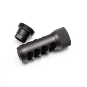 Area 419 Sidewinder Magnum Self Timing Muzzle Brake 338 Caliber Black Nitride