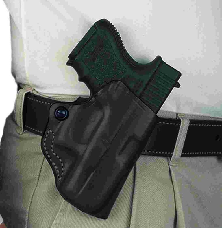 DeSantis Style 019 Mini Scabbard Smith and Wesson M&P Shield 9/40 Black Belt Slide Holster