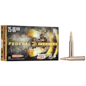 Federal Barnes TSX 25-06 Remington 100 Grain Hollow Point Rifle Ammunition