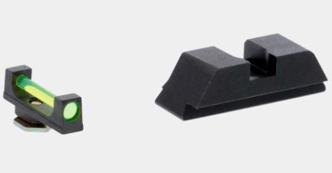 Ameriglo Green Fiber Front Black Rear Sight for Glock Pistol