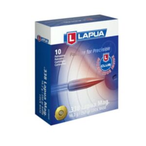 Lapua 338 Magnum 250 Grain Lock Base FMJBT Rifle Ammunition