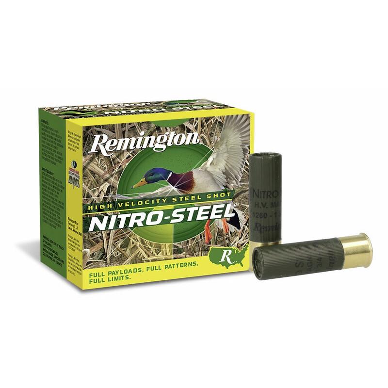 Remington Nitro-Steel Hi-Velocity Magnum 10 Gauge 3.5 Inch Steel Shotgun Ammunition 1 Remington Nitro-Steel Hi-Velocity Magnum 10 Gauge 3.5 Inch Steel Shotgun Ammunition