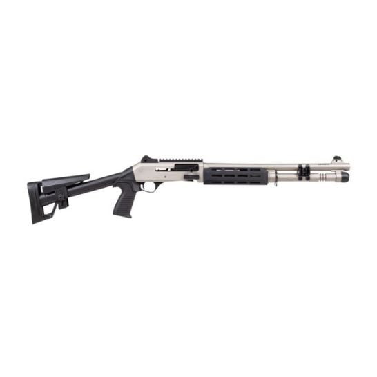 Panzer Arms M4 Speed Pro 12 Gauge 18.5 Inch Ported Barrel Marine Nickel M-LOK Handguard 5 Round Shotgun