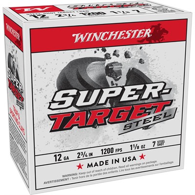 Winchester Super Target 12 Gauge 2-3/4 Inch Number 7 Shot 25 Round Shotgun Ammunition