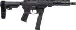 CMMG PISTOL, BANSHEE, FIXED EJECTOR, 9MM, 8", ARMOR BLK W/ADJ RIP BRACE