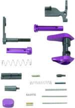 Timber Creek Outdoors ARLPKPPA Lower Parts Kit  Purple Anodized Aluminum for AR-15