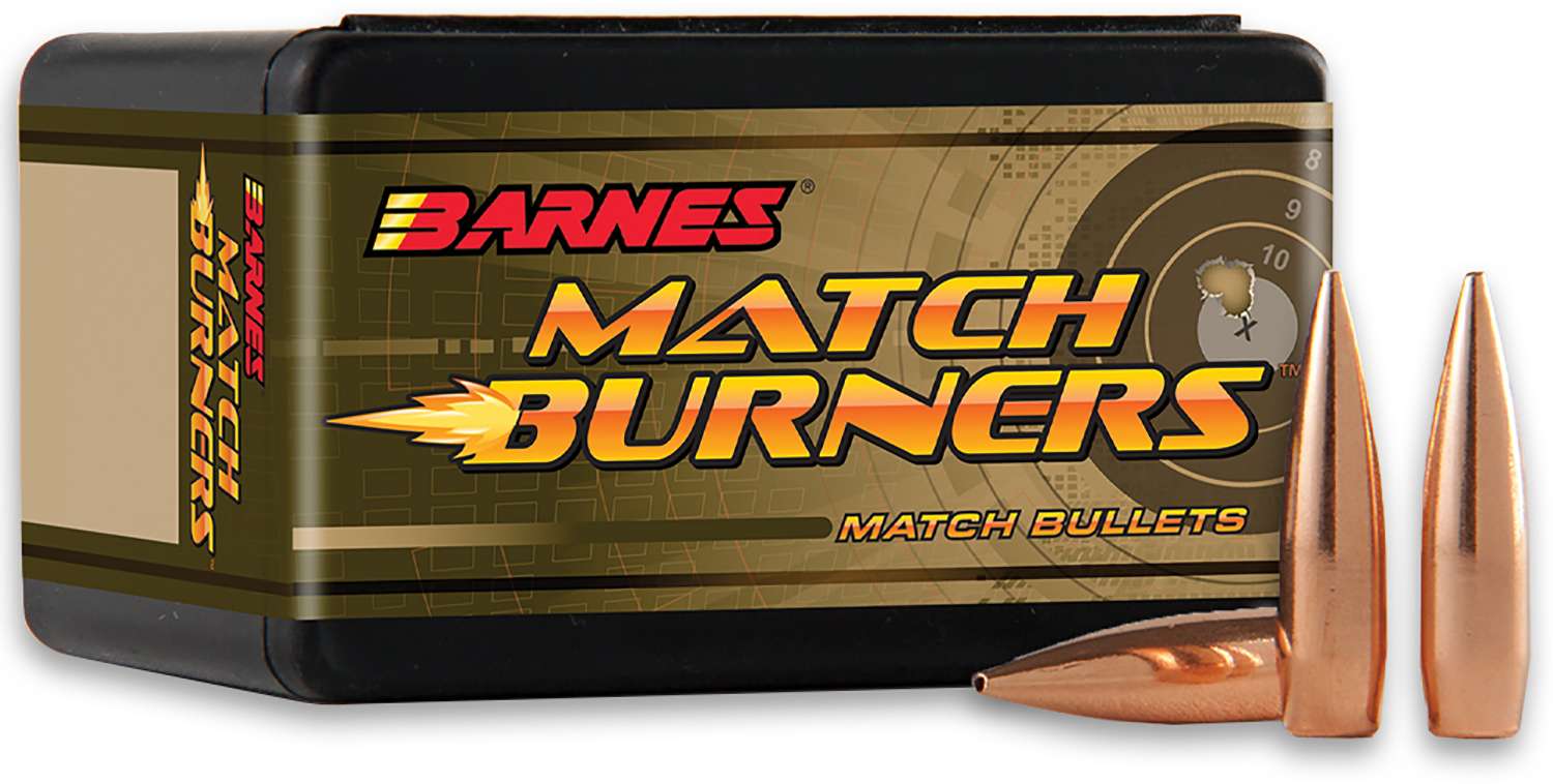 Barnes Match Burners 22 Caliber 77 Grain Boat Tail Reloading Bullets 100 Count 1 Barnes Match Burners 22 Caliber 77 Grain Boat Tail Reloading Bullets 100 Count