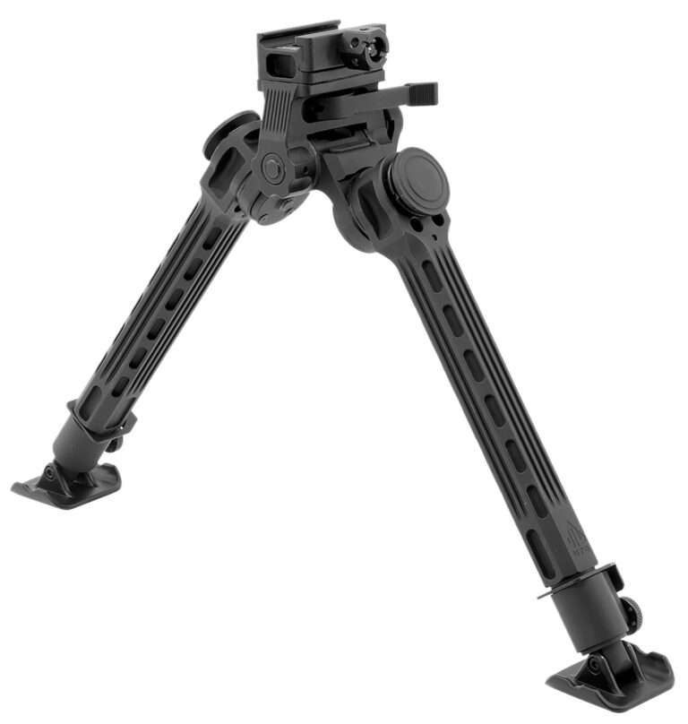Leapers Big Bore Bipod Black Anodized 9-14 Inch Aluminum Steel Accessory