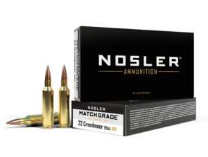 Nosler Reduced Drag Factor 22 Creedmoor 85 Grain Boat Tail Hollow Point Ammunition