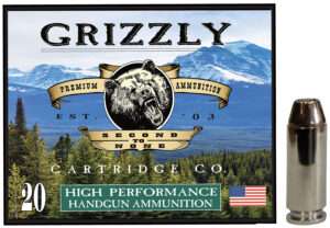 Grizzly Ammo 10mm 180 Grain Jacketed Hollow Point Ammunition