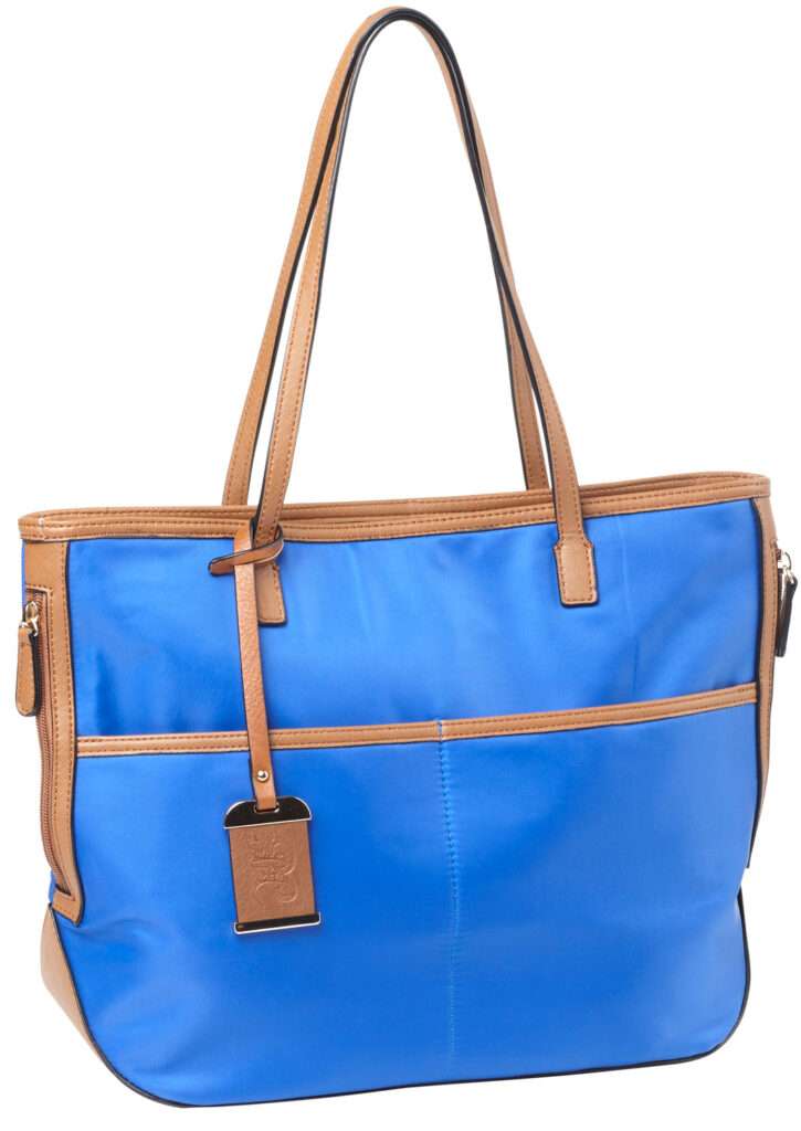 Bulldog BDP057 Shoulder Tote Purse with Holster Electric Blue Nylon