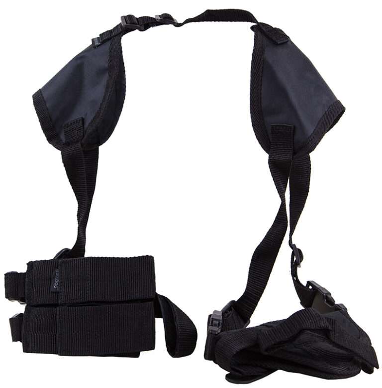 Bulldog Deluxe Shoulder Harness Black Nylon Holster System