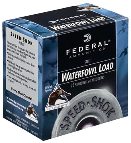 Federal Speed-Shok 12 Gauge 3.50 Inch 1 3/8oz Number 4 Shot 25 Round Shotgun Ammunition