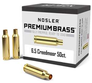 Nosler 6.5 Creedmoor Unprimed Reloading Brass 50 Count