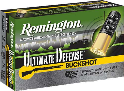 Remington Ultimate Defense 12 Gauge 00 Buckshot Ammunition