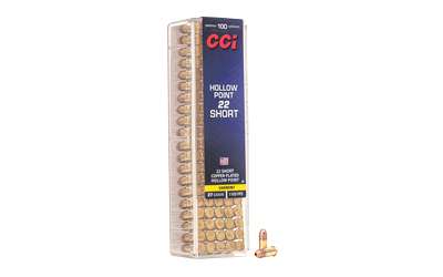 CCI High Velocity 22 Short 27 Grain Hollow Point Ammunition