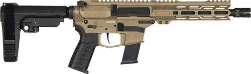 CMMG PISTOL BANSHEE MK10 10MM - 8" 15RD W/ RIP BRACE COY TAN 1 CMMG PISTOL BANSHEE MK10 10MM - 8" 15RD W/ RIP BRACE COY TAN