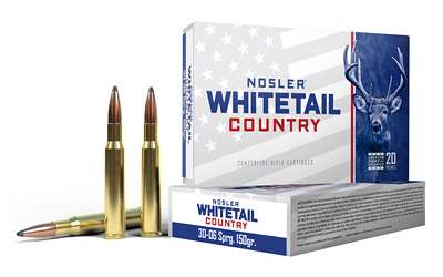 Nosler Whitetail Country 30-06 Springfield 150 Grain Solid Base Ammunition