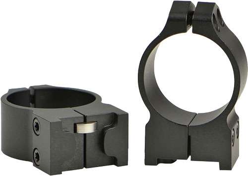 Warne 30mm Ruger-Style Medium Scope Rings Matte Black