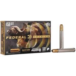Federal Premium Cape-Shok 458 Lott 500 Grain TBSS Rifle Ammunition 20 Round