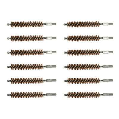 Brownells Double-Tuff Bronze .375 Caliber Rifle Brush 12 Pack