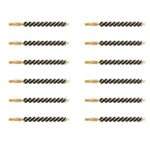 HEAVY WEIGHT NYLON RIFLE BRUSH 243/25 CALIBER 12 PACK