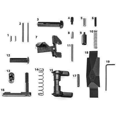 Geissele Automatics AR-15 Ultra Duty Black Lower Parts Kit