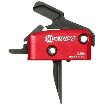 Midwest Industries AR-15 Enhanced Flat Trigger 3.5lb Single-Stage Black Accessory