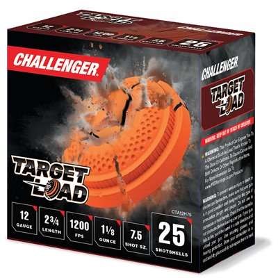 Challenger Ammo First Class Target Load 12 Gauge 2-3/4 Inch Number 7-1/2 Shot Shotgun Ammunition
