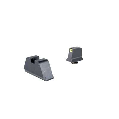 Trijicon Suppressor/Optic Height Night Sight Set Yellow/Black for Glock Pistols