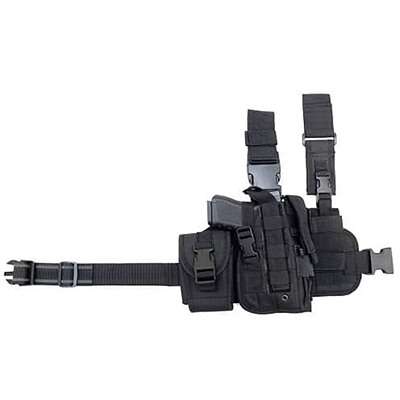 Schreck Wholesale Cactus Jack Tactical Drop Leg Black Holster with Magazine Pouch