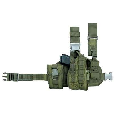 Schreck Wholesale Cactus Jack Tactical Drop Leg OD Green Holster with Magazine Pouch