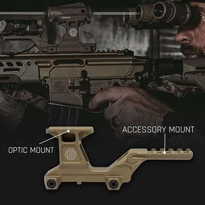 Gbrs Group Hydra V2 Dual Optic Mount Kit Aimpoint Micro-T2 Flat Dark Earth