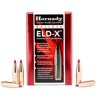 Hornady ELD-X 7mm 150 Grain Polymer Tip Boattail Reloading Bullet 100 Count
