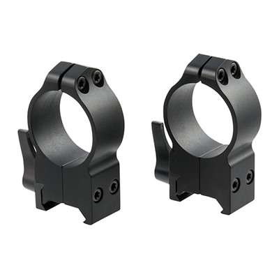 Warne 30mm Extra High Quick Detach Ring Set Black Accessory